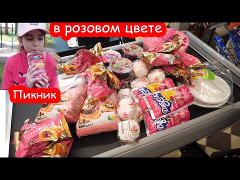 Видео: VLOG Пикник в розовом цвете. Алиса удивила всех в магазине