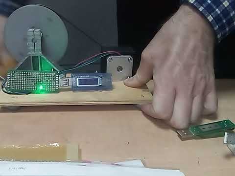 Видео: Генератор из шагового двигателя, испытание.