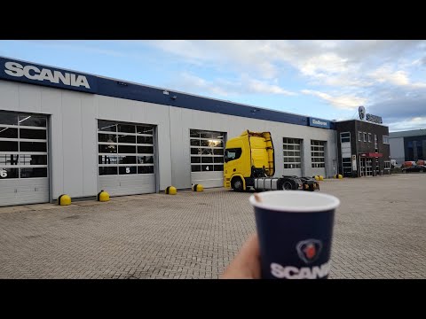 Видео: Разтоварих в Холандия и отидох в сервиза на SCANIA [2/4] Denis Kadirow TruckVloger