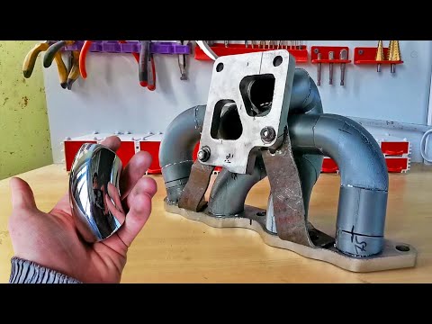 Видео: ТУРБИНИРАНЕТО ЗАПОЧНА! Изработка на колектор от стомана/макет и полиране/ - Celica-Supra (Част 42)