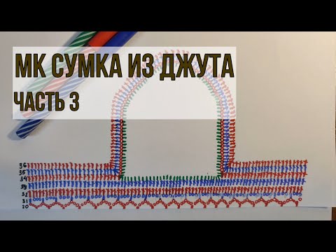 Видео: МК сумка авоська из джута. Часть 3