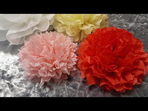 Видео: Как сделать ЦВЕТЫ из салфеток. How to make flowers out of paper napkins.