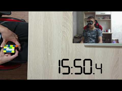 Видео: Первая удачная сборка кубика рубика 4х4 вслепую. 4 BLD.