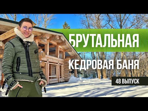 Видео: БРУТАЛЬНАЯ кедровая баня. Строительство бани из кедра в Москве.