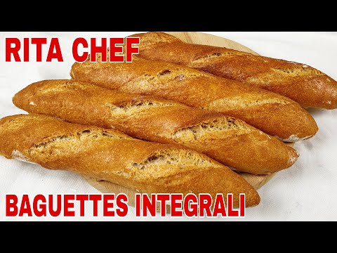 Видео: БАГЕТЫ ИЗ ЦЕЛЬНОГО ХЛЕБА🥖РИТА ШЕФ-ПОВАР | WHOLEMEAL BREAD BAGUETTES.