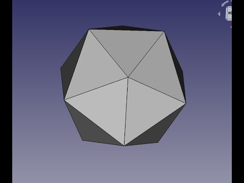 Видео: FreeCad Октаедр Икосаэдр