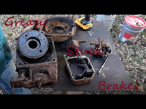 Видео: Ремонт тормоза заброшенного экскаватора-погрузчика, часть 580c, часть 6