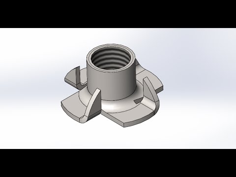 Видео: Solidworks. Создание усовой гайки М10