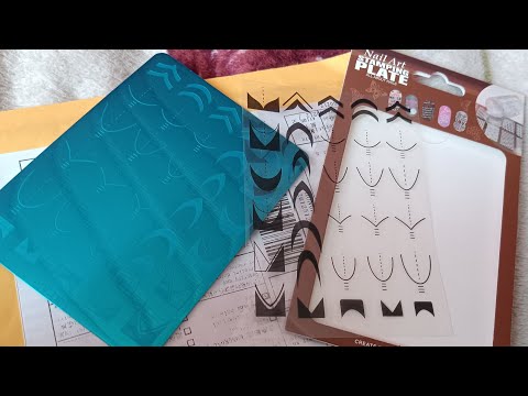Видео: Пластина для стемпинга с френчами  с Aliexpress. Как идеально отпечатать стемпинг? Тестируем.