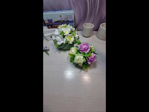 Видео: Сборка букета в гипсовом кашпо руки/ Цветы от MyFavoriteForms и Felis mold/Мыловарение