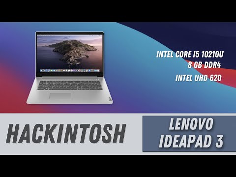 Видео: Lenovo IdeaPad 3 15IML05 Hackintosh Catalina & Big Sur / Как установить | How to install Hackintosh