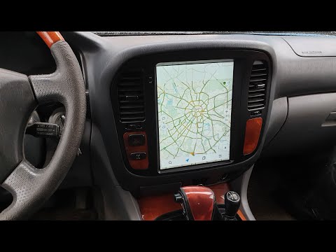 Видео: Монитор Тесла для Lx470 и LC100 98-2002 дорестайл