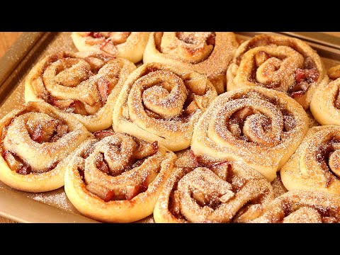 Видео: ПРОЩЕ Рецепта Не НАЙТИ! МОМЕНТАЛЬНЫЕ  ТВОРОЖНЫЕ Булочки с ЯБЛОКАМИ 🍎. НЕТ ДРОЖЖЕЙ! НЕРЕАЛЬНО Вкусные