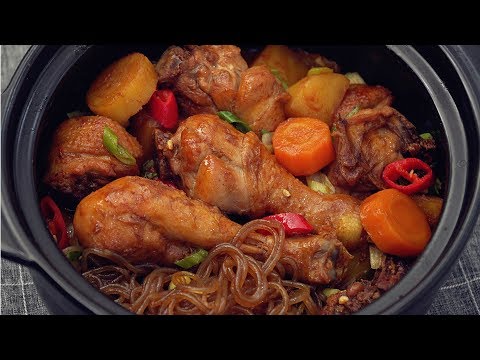 Видео: Тушеная курица по-корейски - Korean Braised Chicken