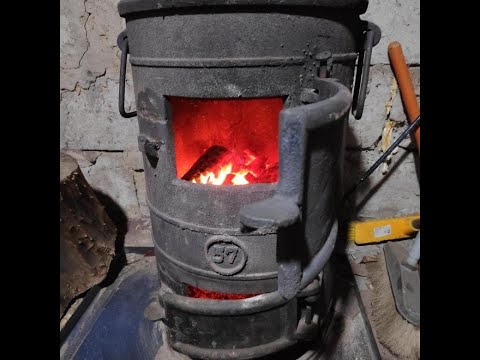Видео: Буржуйка в гараж на отработке из подручных средств