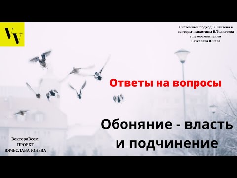 Видео: О власти и подчинении в обонятельном векторе. ВектораВсем. Проект Вячеслава Юнева.