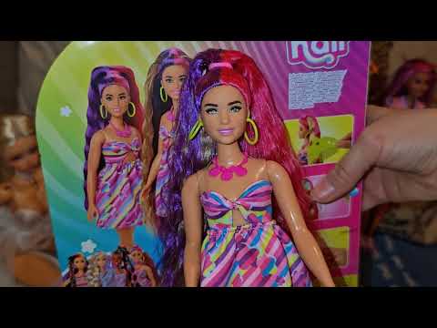 Видео: Милая пухляшка Кукла Барби - Totally Hair, цветочная тема, длинные волосы красивая пре-красивая