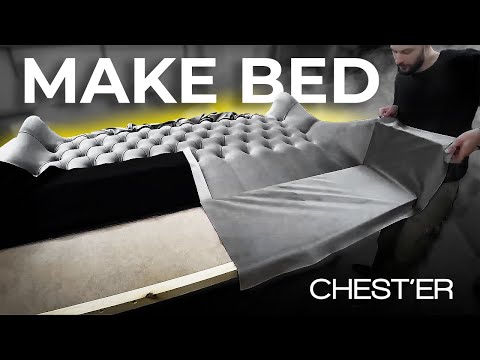 Видео: Делаю кровать с мягким изголовьем с нуля CHEST'ER процесс от каркаса до монтажа