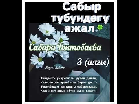 Видео: Сабира Токтобаева  Сабыр түбүндөгү ажал  3- бөлүм (аягы)
