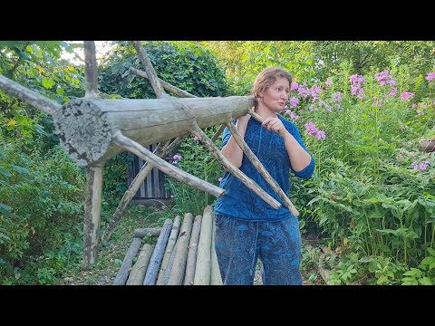 Видео: Девушка с бревном, обретённое сокровище и продолжение стройки