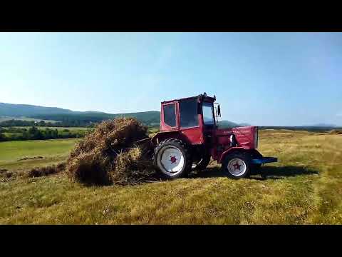 Видео: Т-25 сила и мощь. Заготовка сена. #трактор#т-25#сенокос