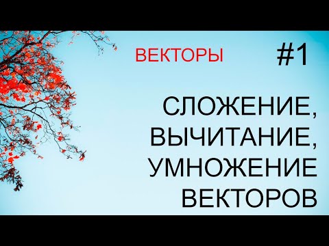 Видео: Векторы #1:  сложение, вычитание, умножение на число