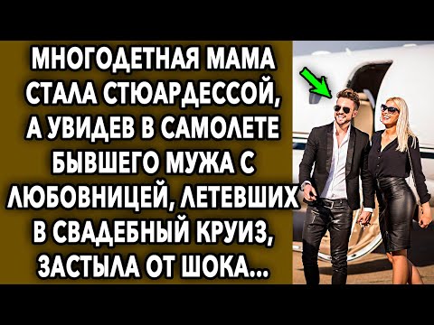 Видео: Многодетная мама стала стюардессой, а увидев в самолете бывшего мужа, летевших в свадебный круиз...