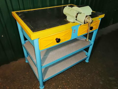 Видео: Слесарный верстак (СССР). Восстановление/Locksmith workbench restoration