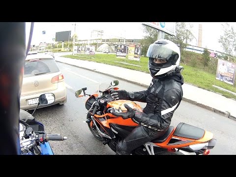 Видео: Блог: Спортбайк в городе. И разница 600 и 1000 (литра)