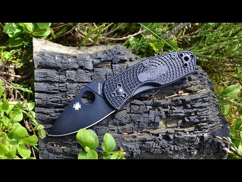 Видео: Spyderco Ambitious дачный салат, тест / test