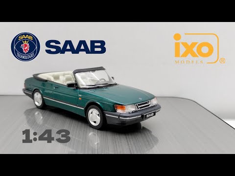 Видео: Обзор модели Saab 900 Turbo Cabriolet 1991г. 1:43 IXO-Models