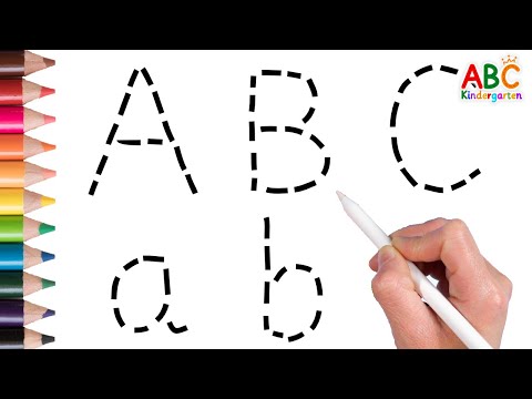 Видео: Азбука для детей | Пишите по алфавиту, слушая потешки для малышей | от А до Я