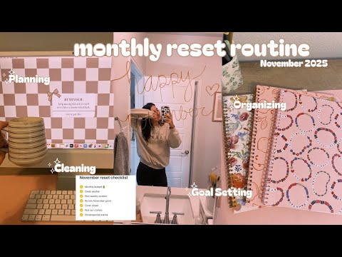 Видео: Ноябрьский домашний сброс | уборка, постановка целей, планирование со мной |