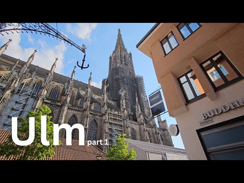 Видео: Ульм, Германия. Виртуальная прогулка 4K, 60fps