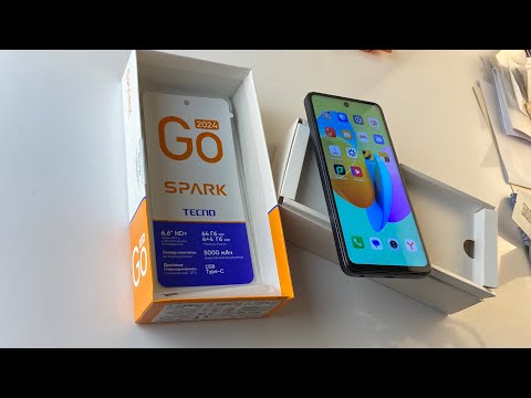 Видео: Распаковка ХИТ Смартфона до 6500 рублей Tecno Spark go 2024 память 4/64 гб