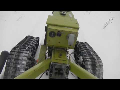 Видео: Дорога в лес на гусеницах