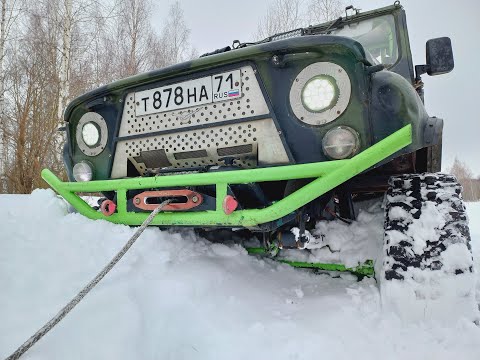 Видео: Рубимся в глубоком снегу!!! Зимний офф-роуд на УАЗах! #uaz #уаз #4x4 #offroad #бездорожье #оффроад