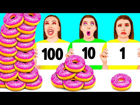 Видео: 100 Слоев еды Челлендж | Битвы с едой от BaRaDa Challenge