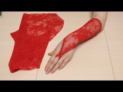 Видео: Как Сшить Митенки к выпускному Платью за 20 минут. Мастер Класс!