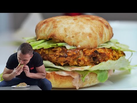 Видео: Уникален хрупкав рибен бургер със специален сос Протеиново кюфте от риба тон