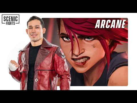 Видео: Боец ММА разбирает сцену боя Ви против Севика Аркейн | Живописные бои