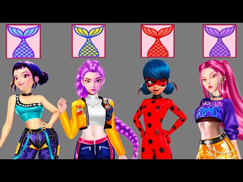 Видео: ✨Эпическое сияние! Руми, Зои, Мира и Леди Баг превращаются в потрясающих русалок 🧜‍♀️ | Звёзды вау!