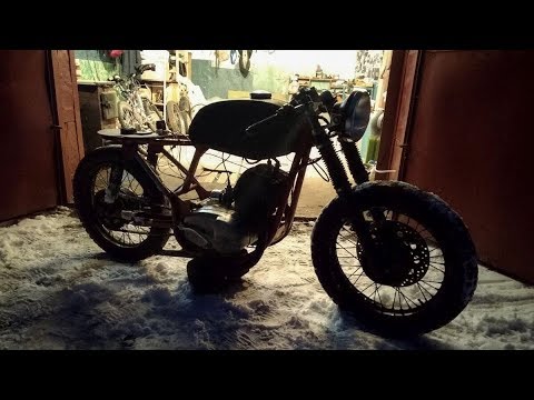 Видео: Завелась с первого раза! Тюнинг ЯВА. Ява кафе рейсер часть 9.