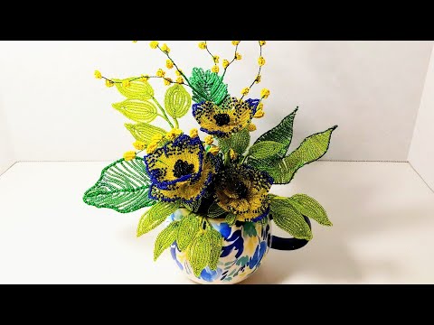 Видео: Как создать новую  композицию в чашке  из бисерных  остатков Пошаговый мастер класс