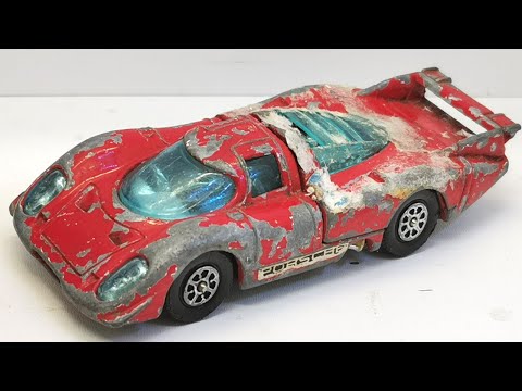 Видео: Corgi Porsche 917, реставрация № 385. Литая модель. Le Mans