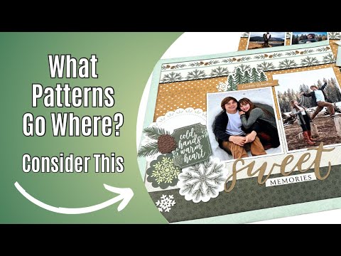 Видео: Советы по размещению выкроек на бумаге для скрапбукинга