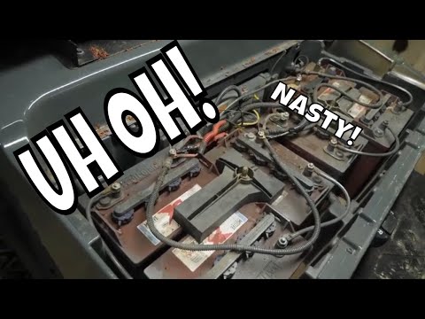 Видео: Прецедент с Club Car 2010+, 48 вольт — не двигается и не заряжается, зачистите провода