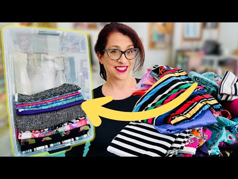 Видео: Спасение от перегрузки тканью: откройте для себя японский метод организации ваших запасов