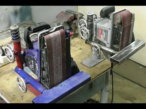 Видео: Доработка МИНИ ГРИНДЕР из ленточной шлифмашинки . 2 часть.