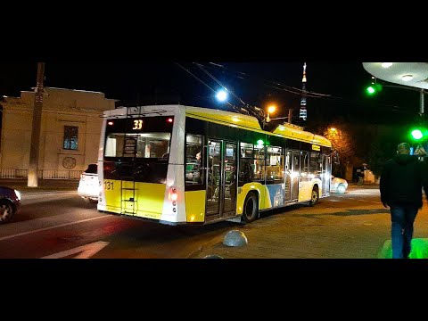 Видео: Тролейбус Електрон Т19102 #164 Маршрут №33.Львів//Trolleybus Electron T19102 #164 Line 33.Lviv